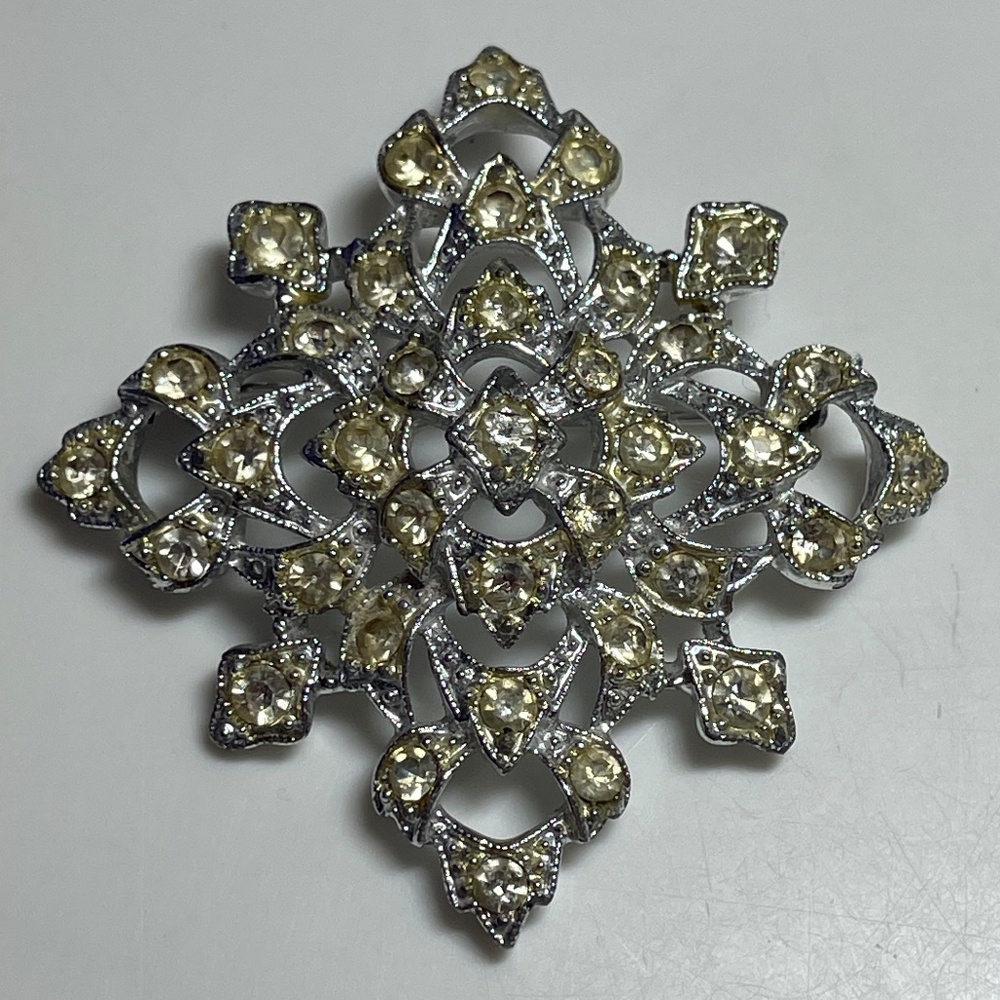 Sarah Coventry Snowflake Rhinestone Pin